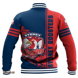 Sydney Roosters Baseball Jacket Quarter Style - NRL