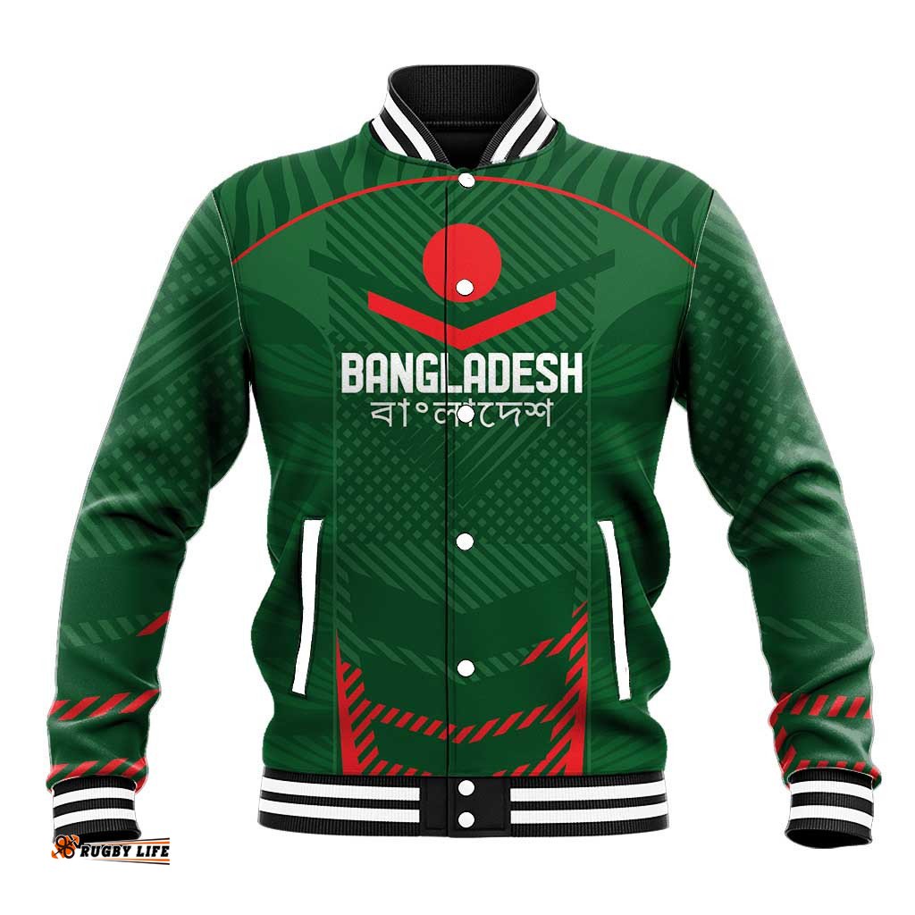 Custom Bangladesh Cricket Baseball Jacket Go Tigers Sporty Version