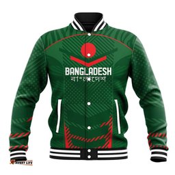Custom Bangladesh Cricket Baseball Jacket Go Tigers Sporty Version