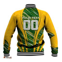 Personalised Australia Matildas Baseball Jacket Abstract Line DT02