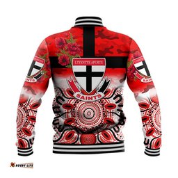 Ltyentye Apurte ANZAC Baseball Jacket Indigenous Vibes - Saints