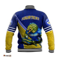 Custom Personalised Eels Rugby Baseball Jacket Mix Aboriginal Simple