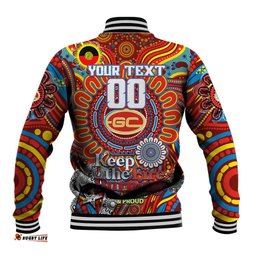 Custom Gold Coast Suns NAIDOC Week 2024 Baseball Jacket Mascot Football DT02