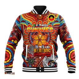 Custom Gold Coast Suns NAIDOC Week 2024 Baseball Jacket Mascot Football DT02