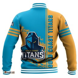 Gold Coast Titans Baseball Jacket Quarter Style - NRL
