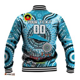 Custom NAIDOC Week 2024 Sharks Baseball Jacket Mascot Rugby DT02