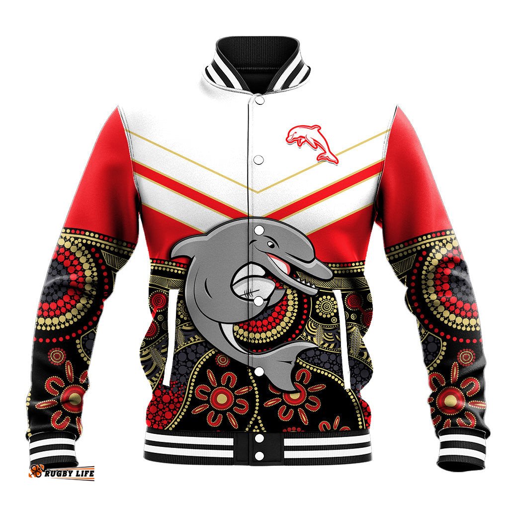 Dolphins Rugby Baseball Jacket Indigenous Dynamic Version