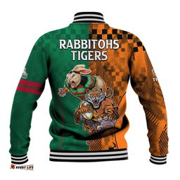 Wests Tigers and Rabbitohs Rugby Baseball Jacket Sporty Style