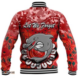 Dolphins Rugby ANZAC Baseball Jacket Camouflage Poppy