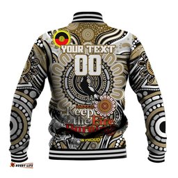 Custom Collingwood Magpies NAIDOC Week 2024 Baseball Jacket Mascot Football DT02