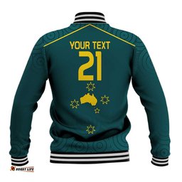 Custom Australia Rugby Baseball Jacket Proud of Aussie Kangaroo