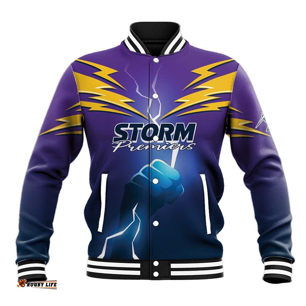 Storm Premiers Custom Baseball Jacket Thunder Catcher