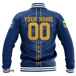Parramatta Eels Baseball Jacket Personalized Rugby For Fan - NRL