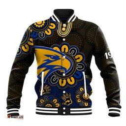 Custom Personalised AFL West Coast Eagles 1986 Aboriginal Baseball Jacket