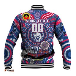 Custom Western Bulldogs NAIDOC Week 2024 Baseball Jacket Mascot Football DT02