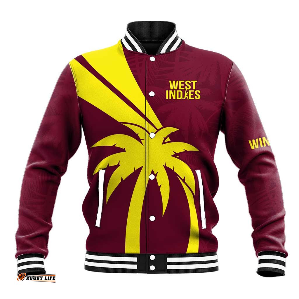 Custom West Indies Cricket Baseball Jacket Go Windies Sporty Version
