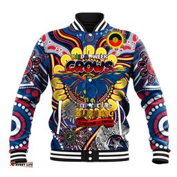 Custom Adelaide Crows NAIDOC Week 2024 Baseball Jacket Mascot Football DT02