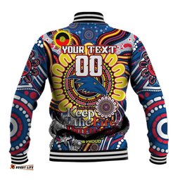 Custom Adelaide Crows NAIDOC Week 2024 Baseball Jacket Mascot Football DT02