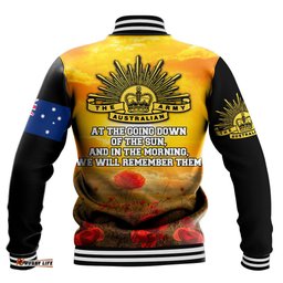 Vibe Hoodie Clothing - Australia Standing Guard Anzac Day Baseball Jacket