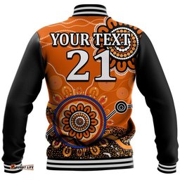 Custom Personalised Perth Scorchers Baseball Jacket Cricket Indigenous Aboriginal