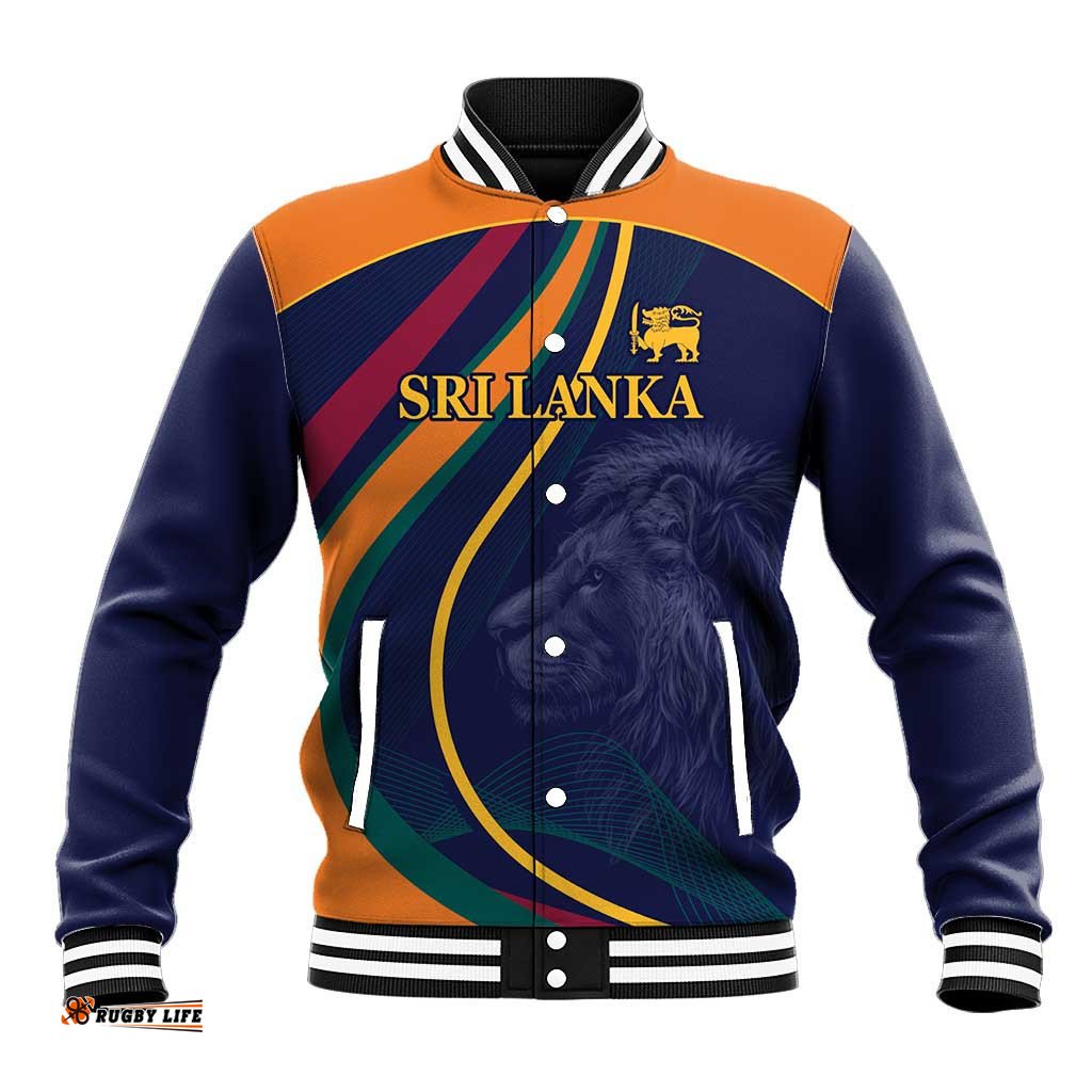 Custom Sri Lanka Cricket Baseball Jacket Shri Lanka Jathika Crikat Kandayama
