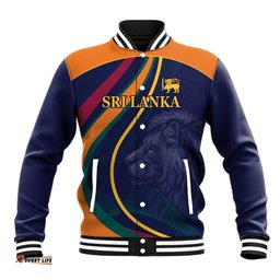 Custom Sri Lanka Cricket Baseball Jacket Shri Lanka Jathika Crikat Kandayama