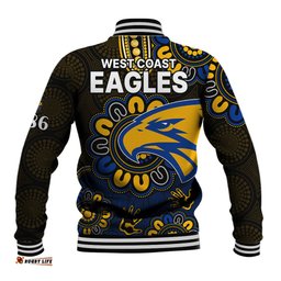AFL West Coast Eagles 1986 Aboriginal Baseball Jacket
