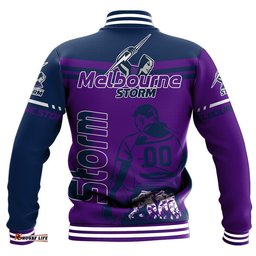 Melbourne Storm Baseball Jacket Personalized Pentagon Style- NRL