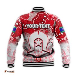 Custom Personalised Swans Australian Football ATorres Strait Islanders Mix Aboriginal Baseball Jacket