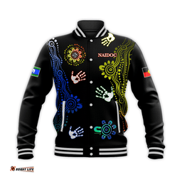 Naidoc Week Baseball Jacket Brave New - Heal Country