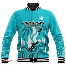 Brisbane Heat Cricket Champions Baseball Jacket Lizard Indigenous Aboriginal