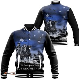Vibe Hoodie Clothing - Anzac Day Australia Light Horse Baseball Jacket