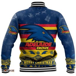 Adelaide Crows Unique Winter Season Baseball Jacket Adelaide Merry Christmas