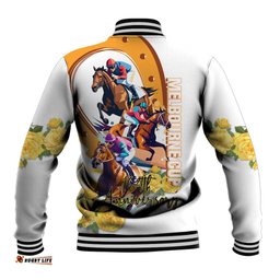 Melbourne Cup Australia Baseball Jacket Horse Racing Happy 164th Anniversary