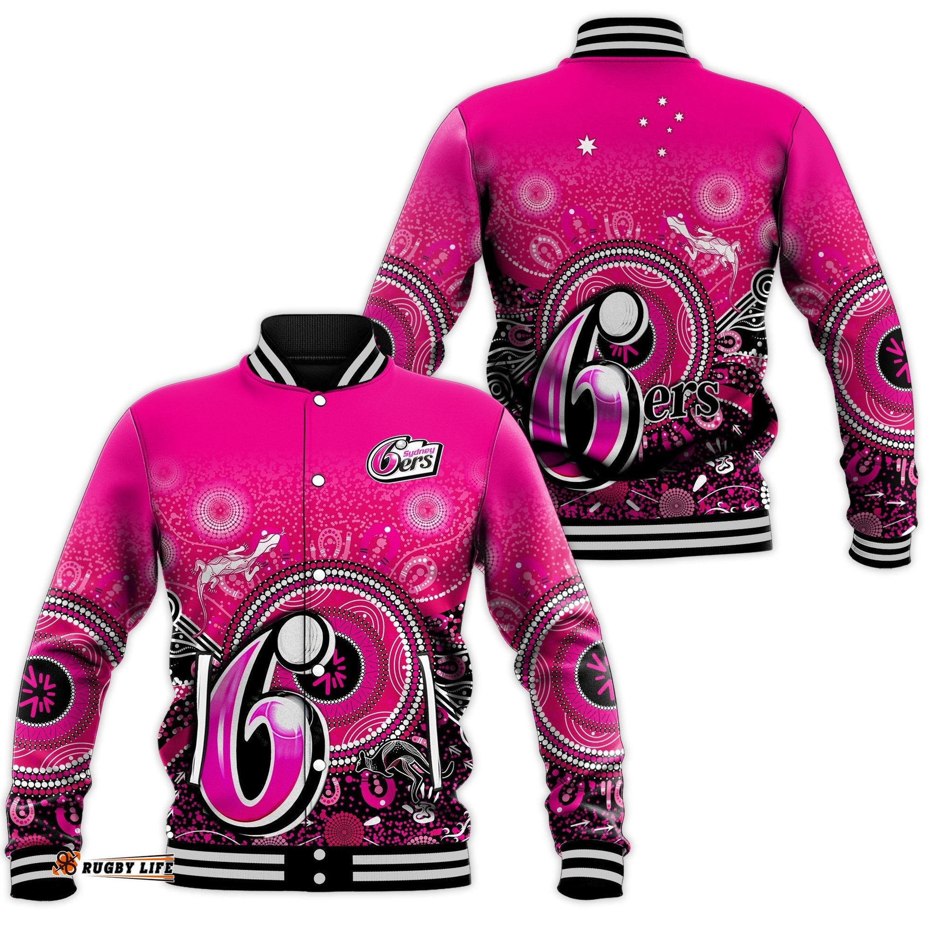 Sydney Sixers Baseball Jacket Aboriginal Australia Cricket Champion