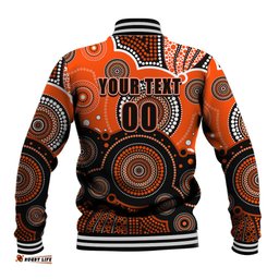 Custom Text And Number Perth Scorchers BBL Baseball Jacket Aboriginal Patterns