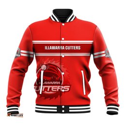 Personalised Australia Rugby Baseball Jacket Illawarra Cutters Sporty Style