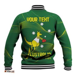 Personalised Australia Go Paris 2024 Baseball Jacket National Color Ver1