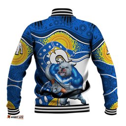Bulldogs Mascot NRL Baseball Jacket NAIDOC