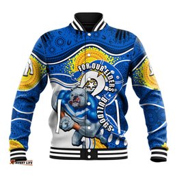 Bulldogs Mascot NRL Baseball Jacket NAIDOC
