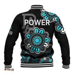 AFL Port Adelaide Power 1870 Aboriginal Baseball Jacket