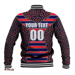 AFL - Demons Baseball Jacket Mix Dot Aboriginal