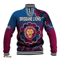 AFL Brisbane Lions 1996 Aboriginal Baseball Jacket