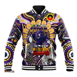 Custom NAIDOC Week 2024 Storm Baseball Jacket Mascot Rugby DT02