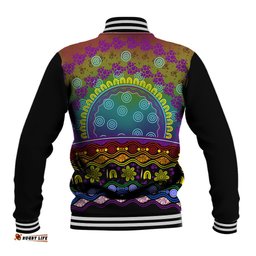 Australia LGBT History Month Baseball Jacket Love Always Wins Aboriginal