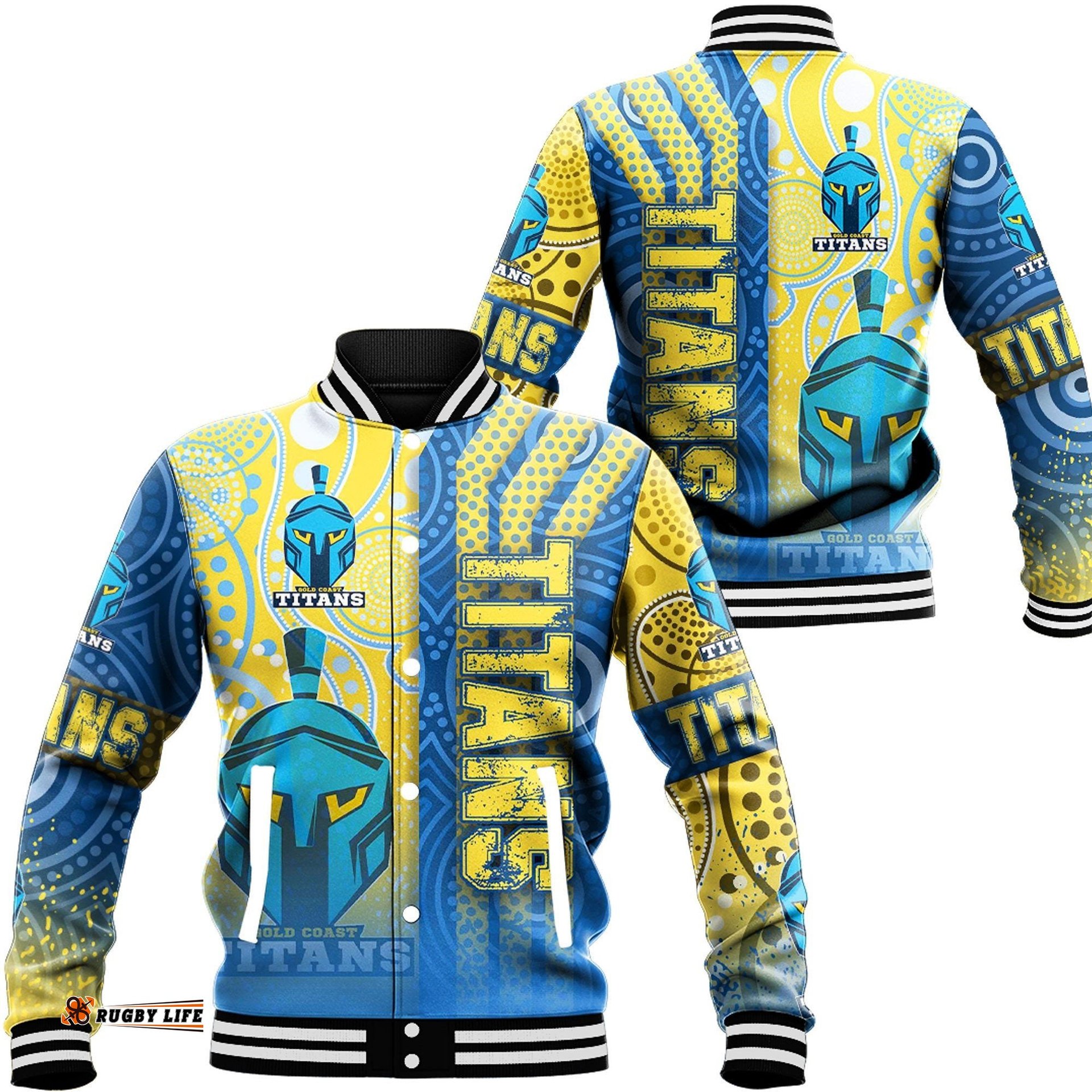 Vibe Hoodie Clothing - Gold Coast Titans Sporty Style Baseball Jackets