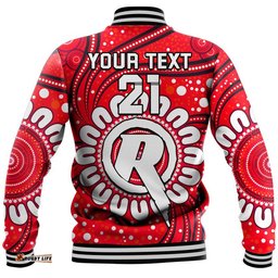 Custom Personalised Melbourne Renegades Cricket Baseball Jacket Aboriginal