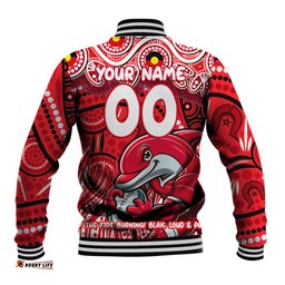 Custom Australia NAIDOC Week 2024 Baseball Jacket Dolphins Mascot Keep The Fire Burning DT02
