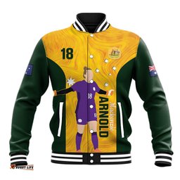Australia Soccer Baseball Jacket Arnold Matildas Gold Version