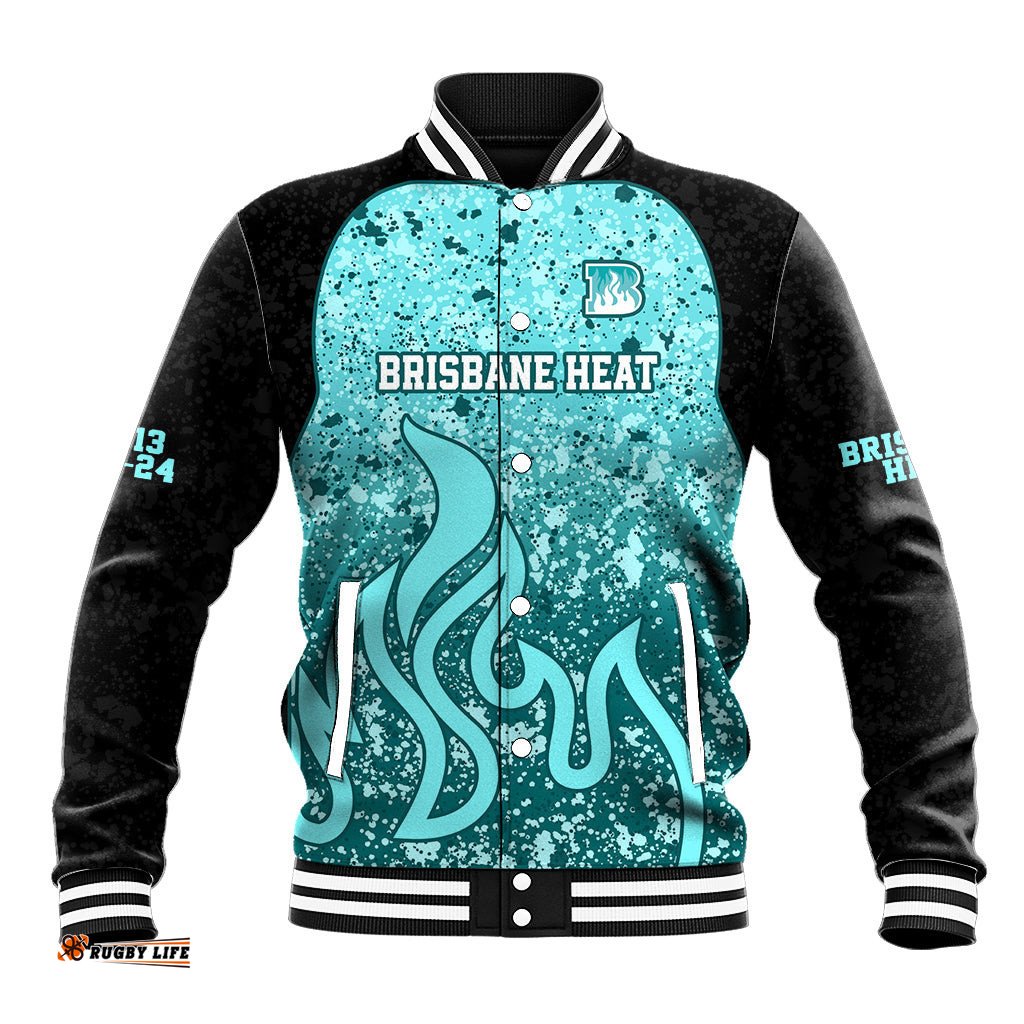 Brisbane Heat Custom Baseball Jacket BBL Cricket Team 2024